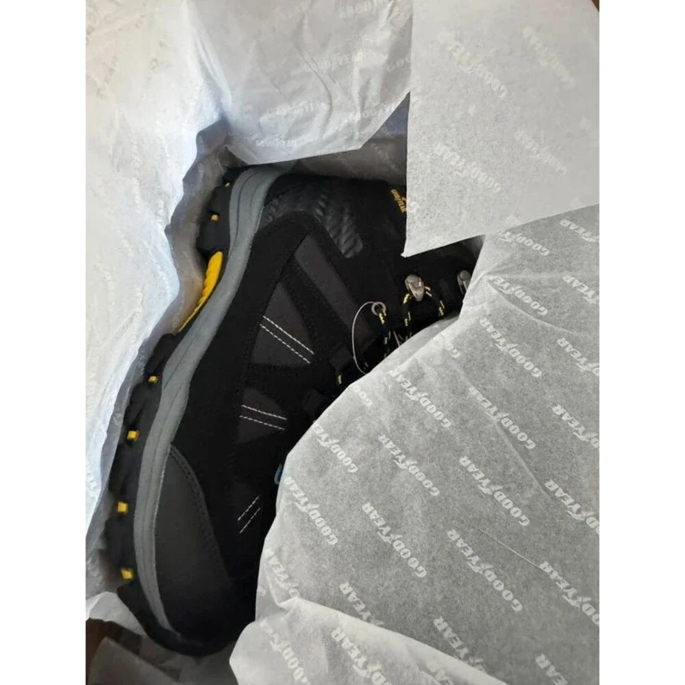 Goodyear Teton Steel Toe Work Boots Men’s 10.5 Waterproof Hiker NIB EH Safety